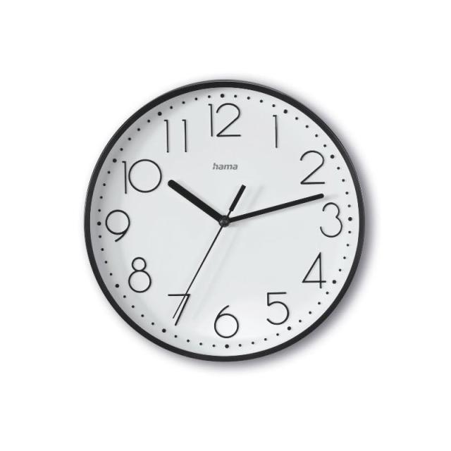 Hama - Salina Reloj de cuarzo Alrededor Negro, Blanco