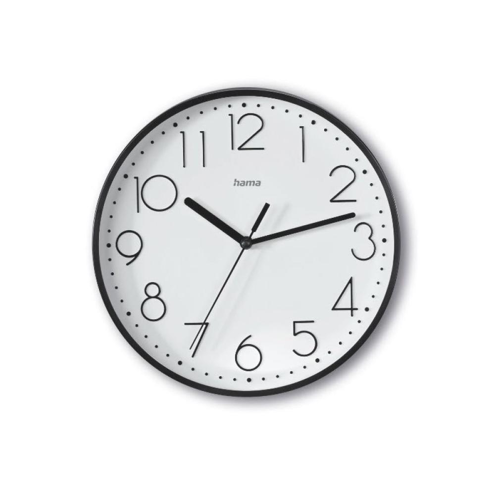 Hama - Salina Reloj de cuarzo Alrededor Negro, Blanco