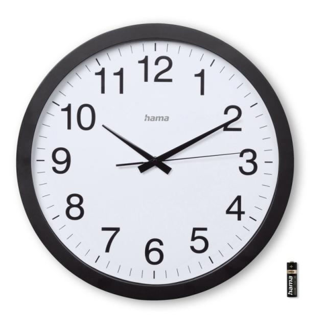 Hama - Aruba Reloj de cuarzo Círculo Negro, Blanco