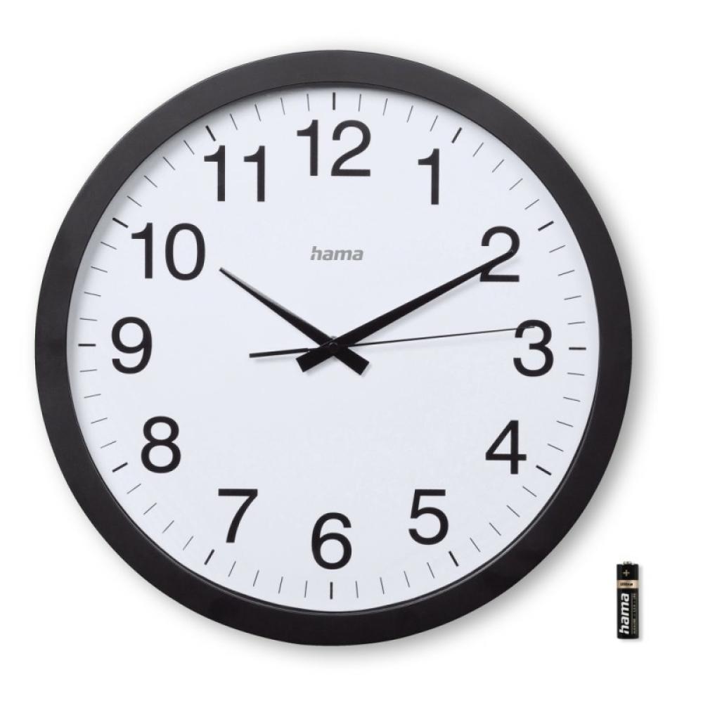 Hama - Aruba Reloj de cuarzo Círculo Negro, Blanco