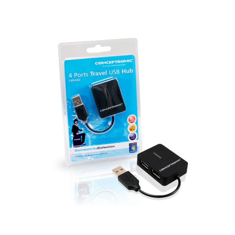 Conceptronic - Travel 4 Ports USB Hub
