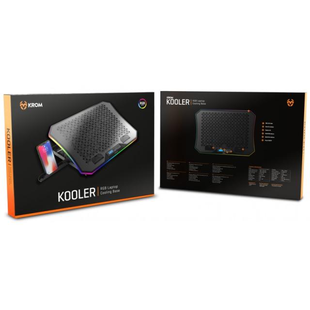 Krom - Kooler almohadilla fría 48,3 cm (19") 2100 RPM Negro