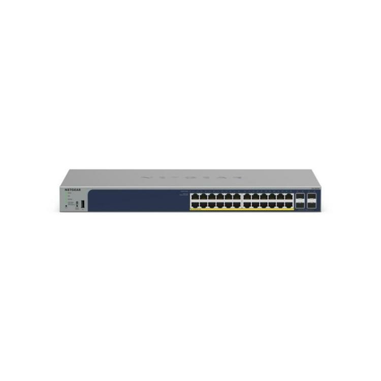 NETGEAR - GS728TPP Gestionado L2/L3/L4 Gigabit Ethernet (10/100/1000) Energía sobre Ethernet (PoE) Gris