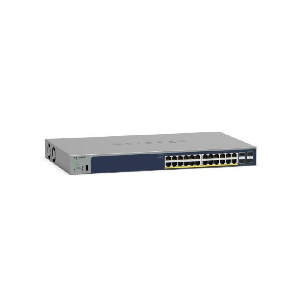 NETGEAR - GS728TPP Gestionado L2/L3/L4 Gigabit Ethernet (10/100/1000) Energía sobre Ethernet (PoE) Gris