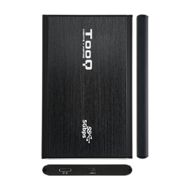 TooQ - TQE-2529B caja para disco duro externo 2.5" Carcasa de disco duro/SSD Negro