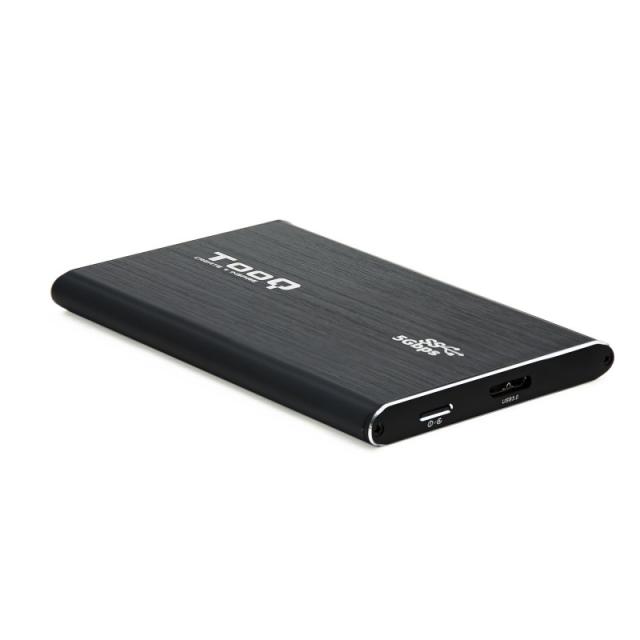 TooQ - TQE-2529B caja para disco duro externo 2.5" Carcasa de disco duro/SSD Negro