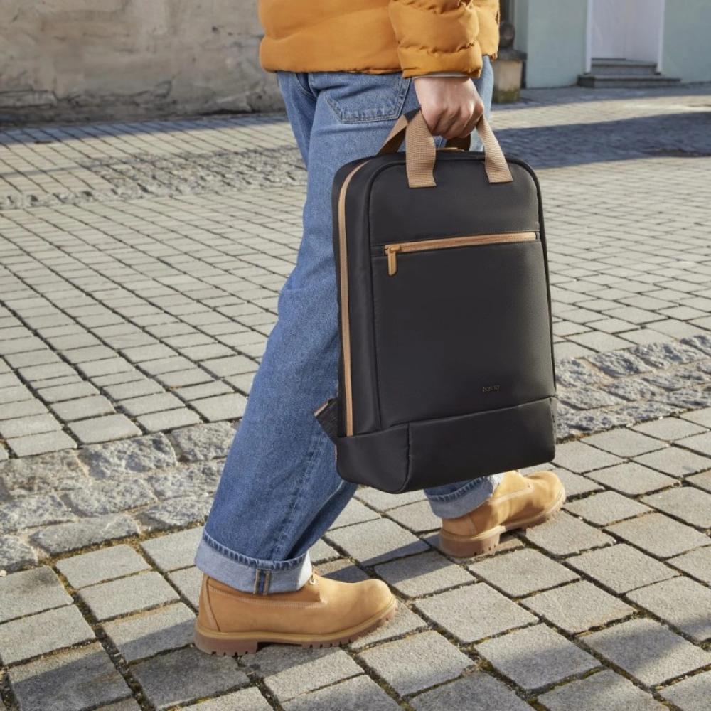 Hama - 00222056 mochila Mochila de senderismo Beige, Negro Poliéster reciclado