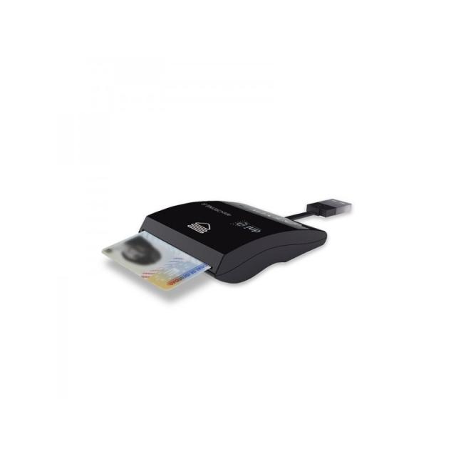Approx - appCRDNILxV2 lector de tarjeta inteligente Interior USB USB 2.0 Negro