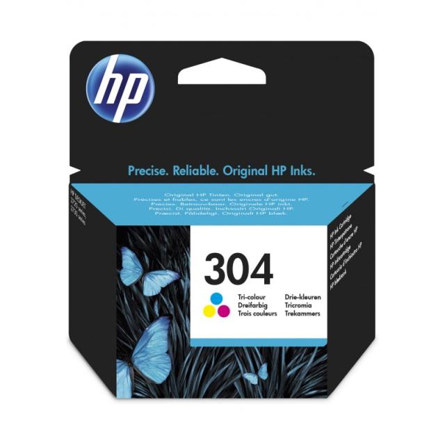 HP - Cartucho de tinta Original 304 tricolor