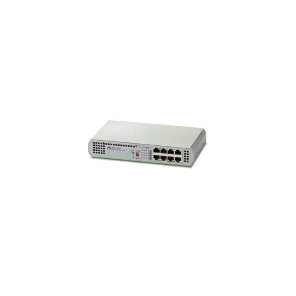 Allied Telesis - AT-GS910/8-50 No administrado Gigabit Ethernet (10/100/1000) Gris