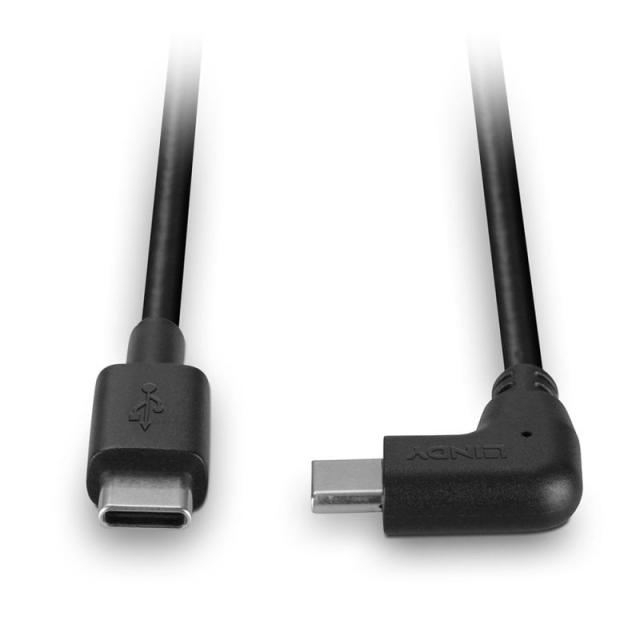 Lindy - 32004 cable USB USB 2.0 0,5 m USB C Negro
