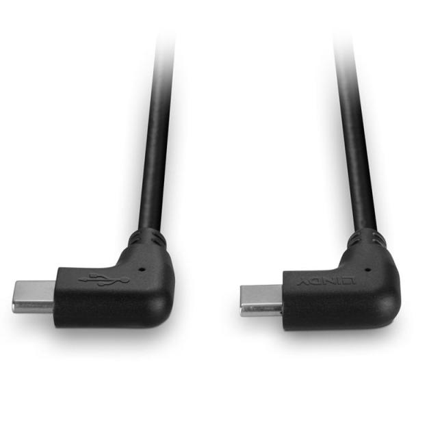 Lindy - 32008 cable USB USB 2.0 0,5 m USB C Negro