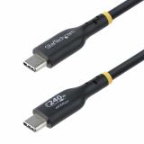 StarTech.com - Cable de Carga USB-C de 4m - Cable USB Tipo C - Certificación USB-IF - PD de 240W EPR - Cable USB 2.0 USB-C de Ca