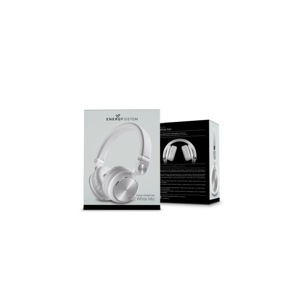 Energy Sistem - DJ2 Auriculares Alámbrico Diadema Llamadas/Música Blanco