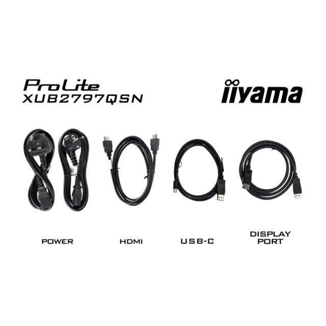 iiyama - ProLite XUB2797QSN-B2 pantalla para PC 68,6 cm (27") 2560 x 1440 Pixeles Quad HD LED Negro
