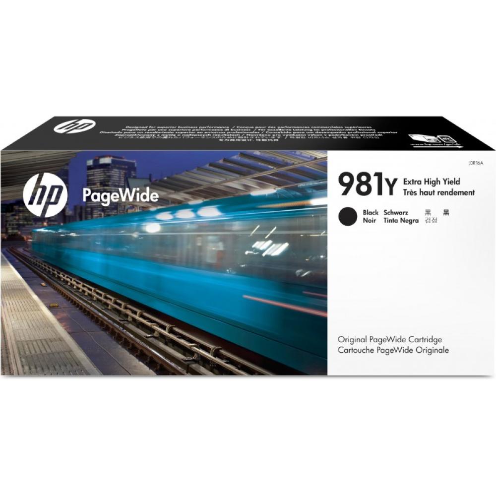 HP - Cartucho original PageWide 981Y negro de alto rendimiento