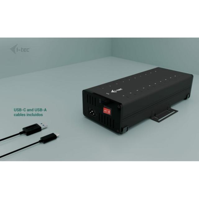 i-tec - USB-C/USB-A Metal Charging + data HUB, 15W per port, 20x USB-C