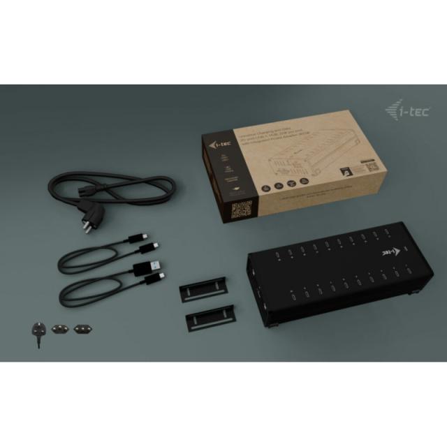 i-tec - USB-C/USB-A Metal Charging + data HUB, 15W per port, 20x USB-C