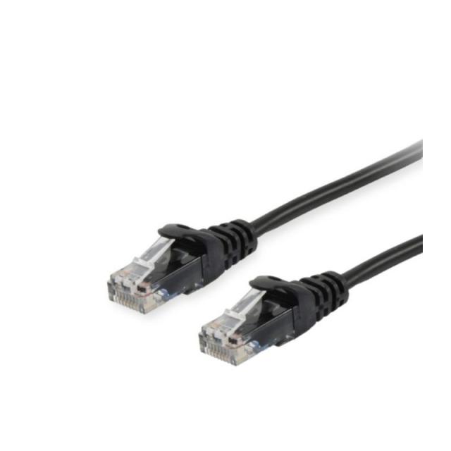 Equip - 625474 cable de red Negro 0,15 m Cat6 U/UTP (UTP)