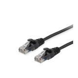 Equip - 625474 cable de red Negro 0,15 m Cat6 U/UTP (UTP)
