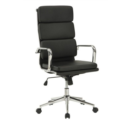Sillón de oficina COPENHAGUE, alto, gas, basculante, similpiel negra