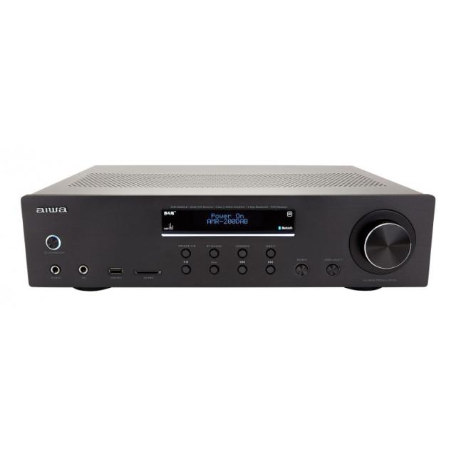 Aiwa - AMR-200DAB/BK amplificador de audio 2.0 canales Hogar Negro