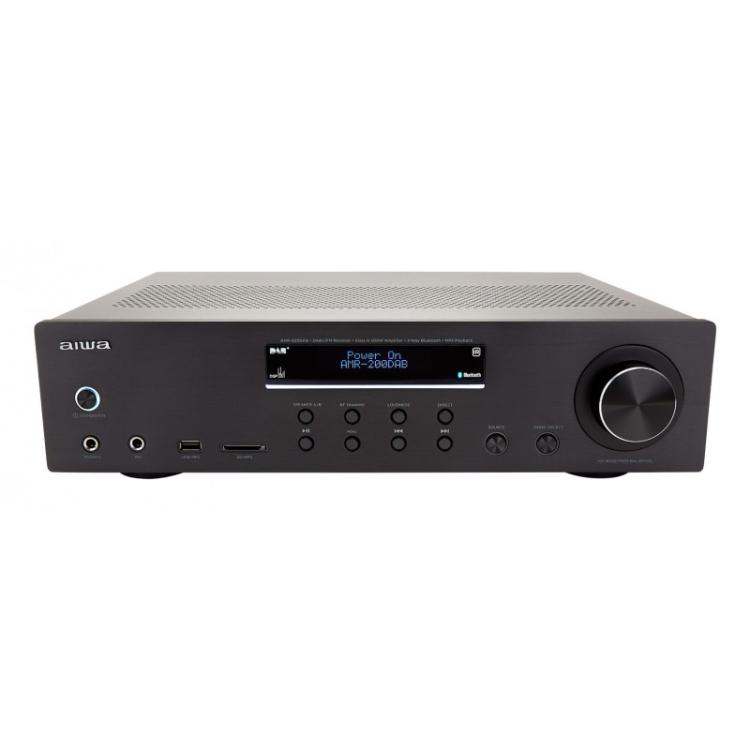 Aiwa - AMR-200DAB/BK amplificador de audio 2.0 canales Hogar Negro