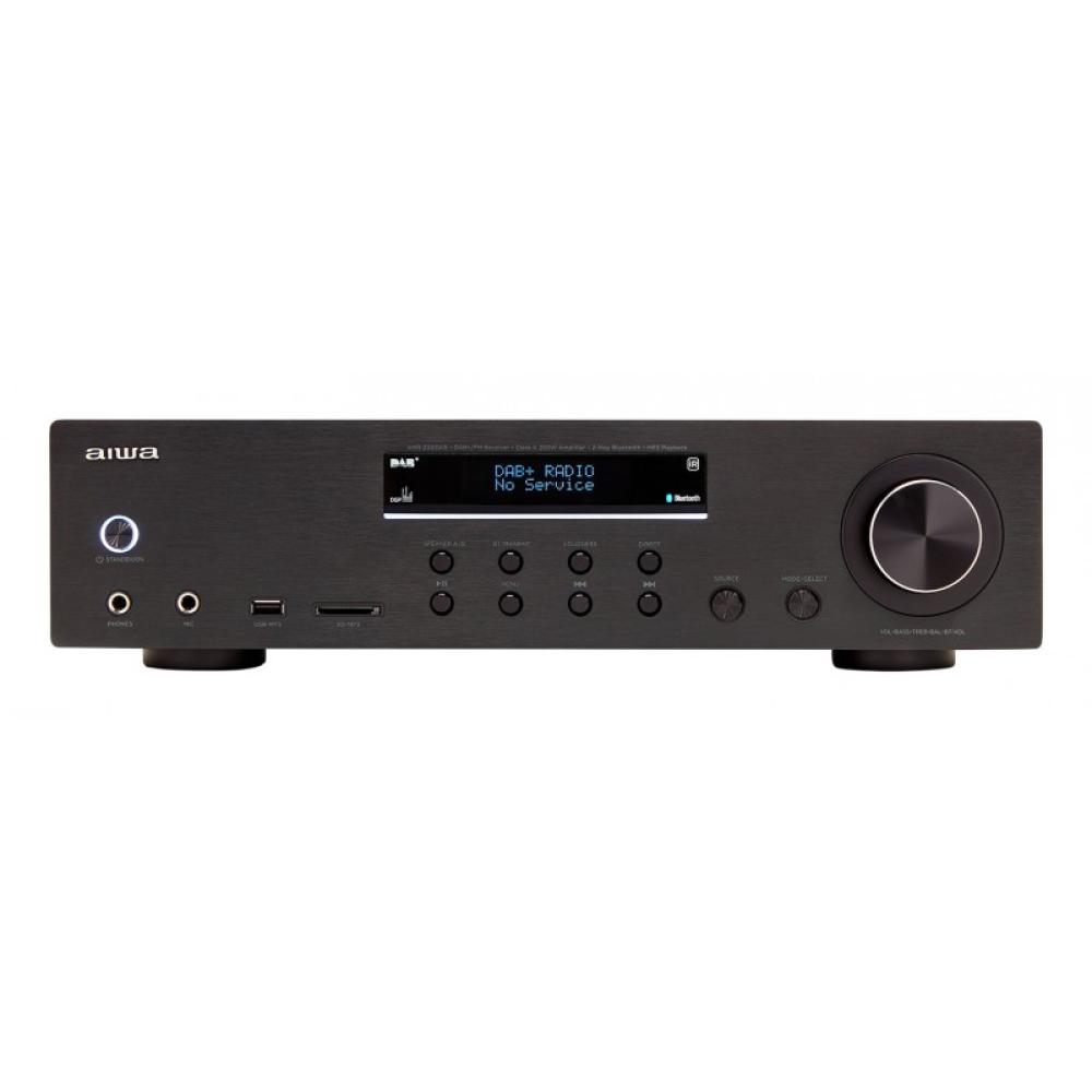 Aiwa - AMR-200DAB/BK amplificador de audio 2.0 canales Hogar Negro
