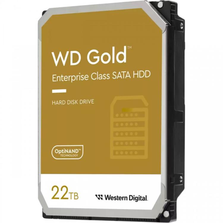 Western Digital - Gold disco duro interno 22 TB 7200 RPM 512 MB 3.5" Serial ATA III