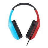 Trust - GXT 416S Zirox Auriculares Alámbrico Diadema Juego Negro, Cian, Rojo
