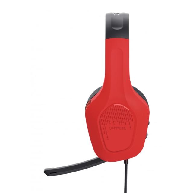 Trust - GXT 416S Zirox Auriculares Alámbrico Diadema Juego Negro, Cian, Rojo