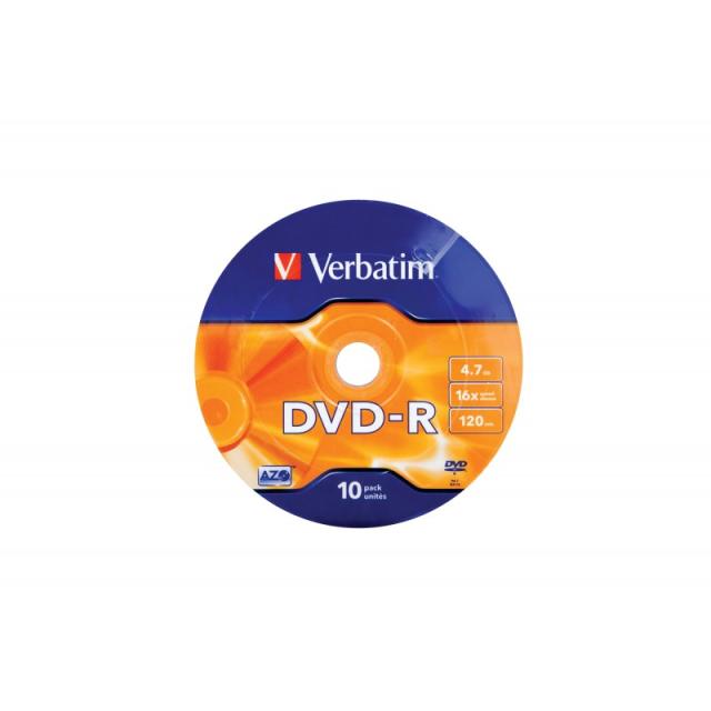 Verbatim - DVD-R Matt Silver 16x 4,7 GB 10 pieza(s)
