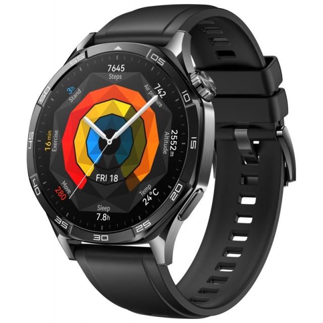 Huawei - WATCH GT5 46mm 3,63 cm (1.43") AMOLED Digital 466 x 466 Pixeles Negro GPS (satélite)