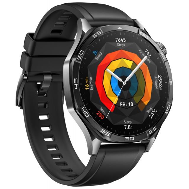 Huawei - WATCH GT5 46mm 3,63 cm (1.43") AMOLED Digital 466 x 466 Pixeles Negro GPS (satélite)