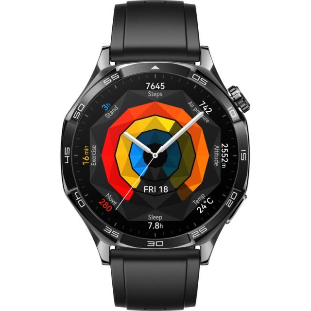 Huawei - WATCH GT5 46mm 3,63 cm (1.43") AMOLED Digital 466 x 466 Pixeles Negro GPS (satélite)