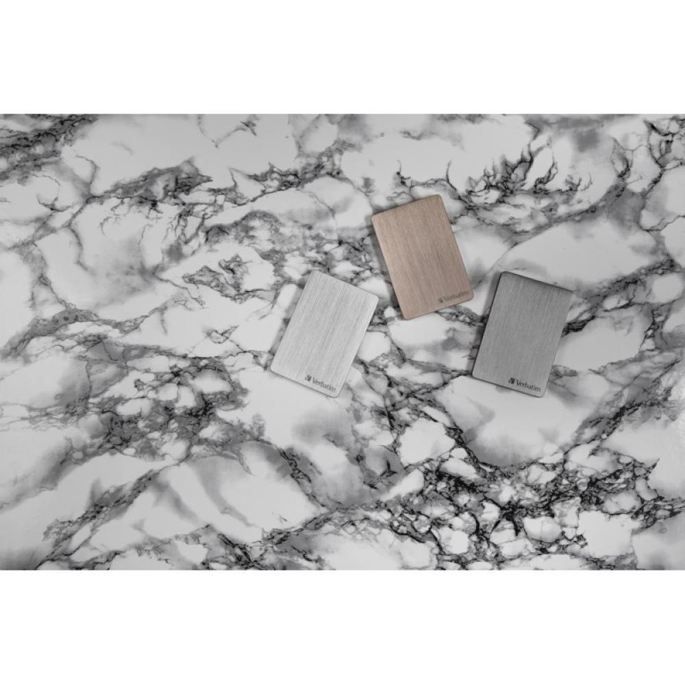 Verbatim - Disco duro portátil Store ''n'' Go ALU Slim 1 TB Plata