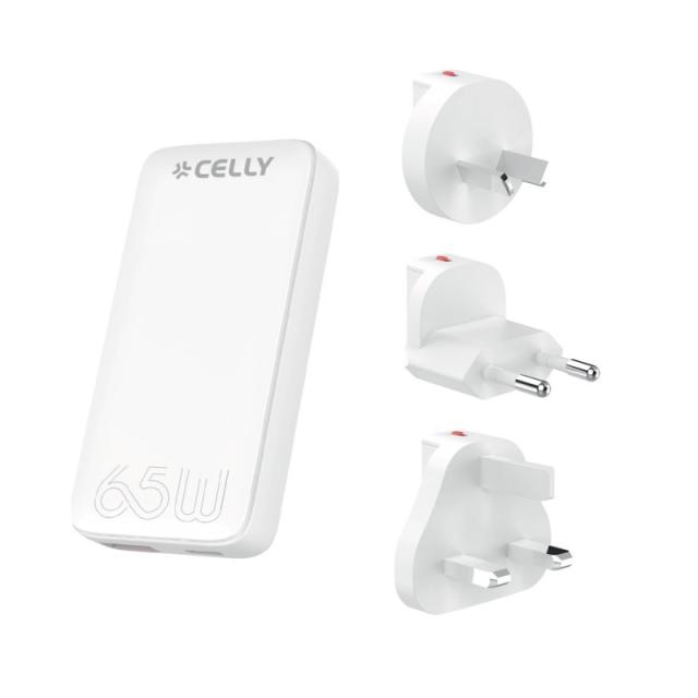 Celly - TCTRAVELUNI65W cargador de batería USB