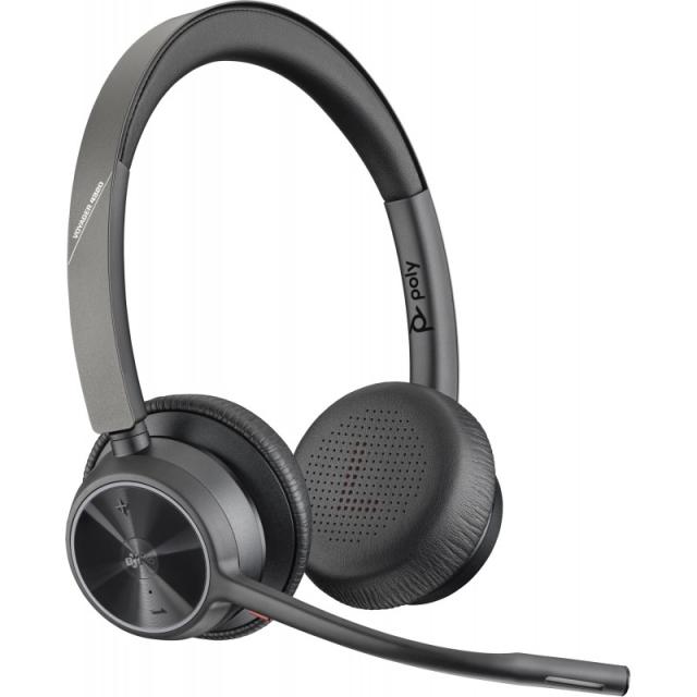 HP Poly - Auriculares Poly VOYAGER 4320-M certificados para Microsoft Teams con base de carga