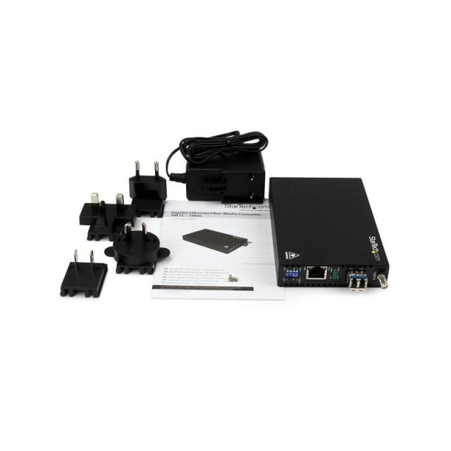 StarTech.com - Conversor de Medios de Ethernet Gigabit de Cobre a Fibra - Monomodo LC - 10km