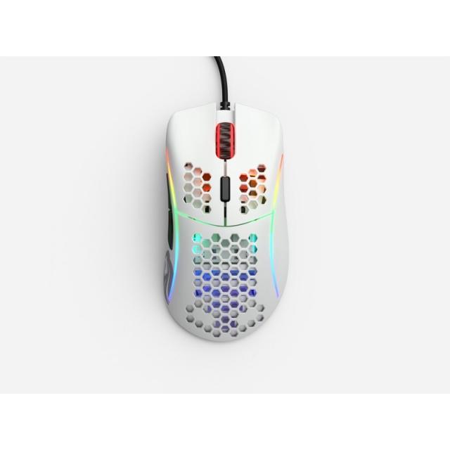 Glorious Gaming - Model D ratón Juego mano derecha USB tipo A Óptico 12000 DPI - GD-WHITE