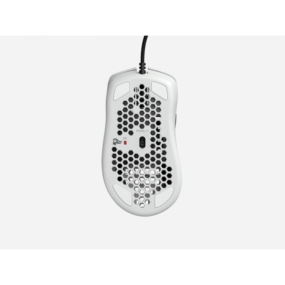 Glorious Gaming - Model D ratón Juego mano derecha USB tipo A Óptico 12000 DPI - GD-WHITE