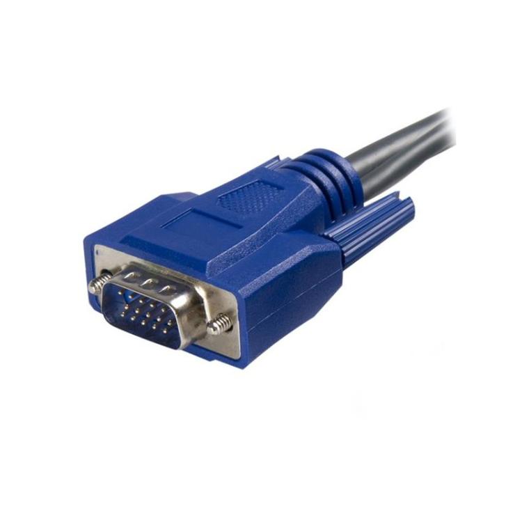 StarTech.com - Cable KVM USB VGA 2 en 1 Ultra Delgado - 1,8m