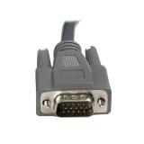 StarTech.com - Cable KVM USB VGA 2 en 1 Ultra Delgado - 1,8m