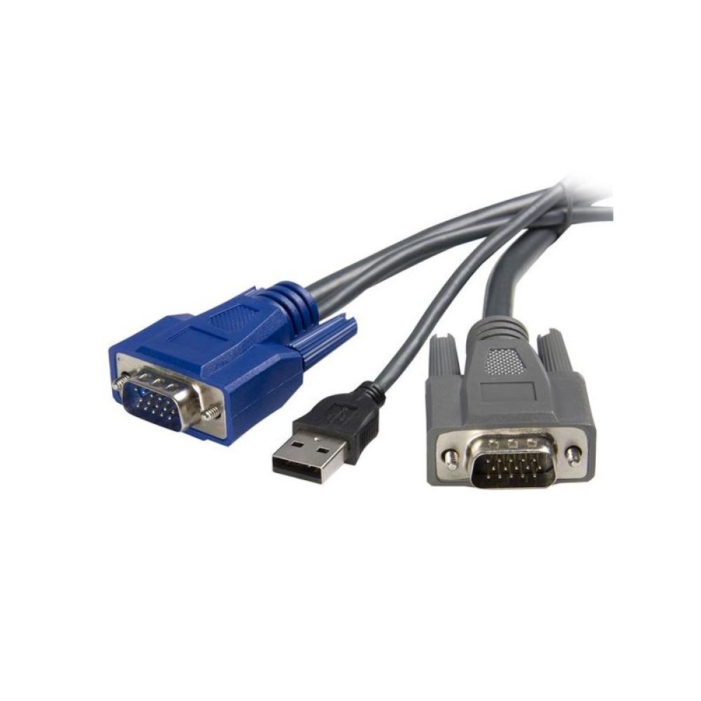 StarTech.com - Cable KVM USB VGA 2 en 1 Ultra Delgado - 1,8m