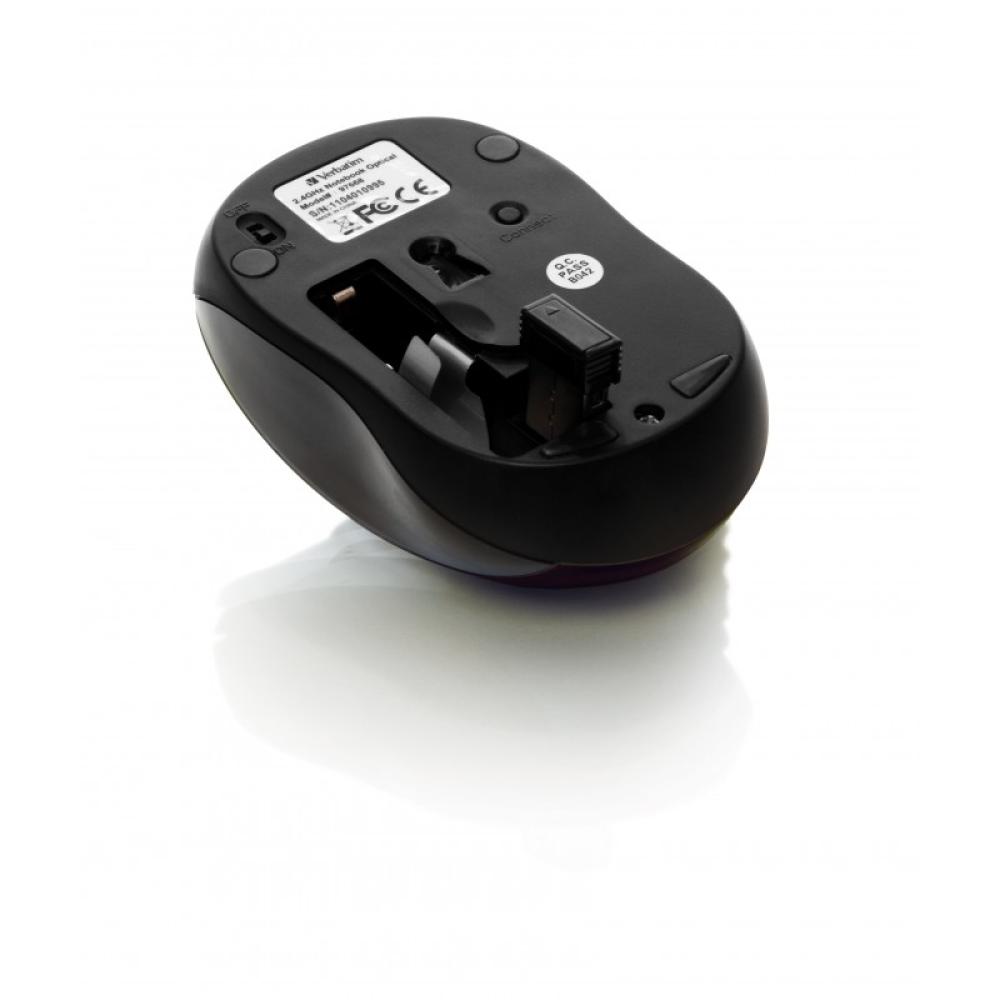 Verbatim - Go Nano ratón Ambidextro RF inalámbrico 1600 DPI - 49042