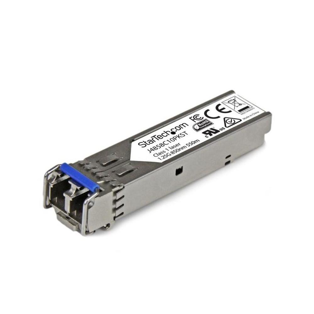 StarTech.com - Paquete de 10 Módulos SFP compatibles con HPE J4859C - 1000BASE-LX - Monomodo/Multimodo de 1 GbE - SFP Ethernet G
