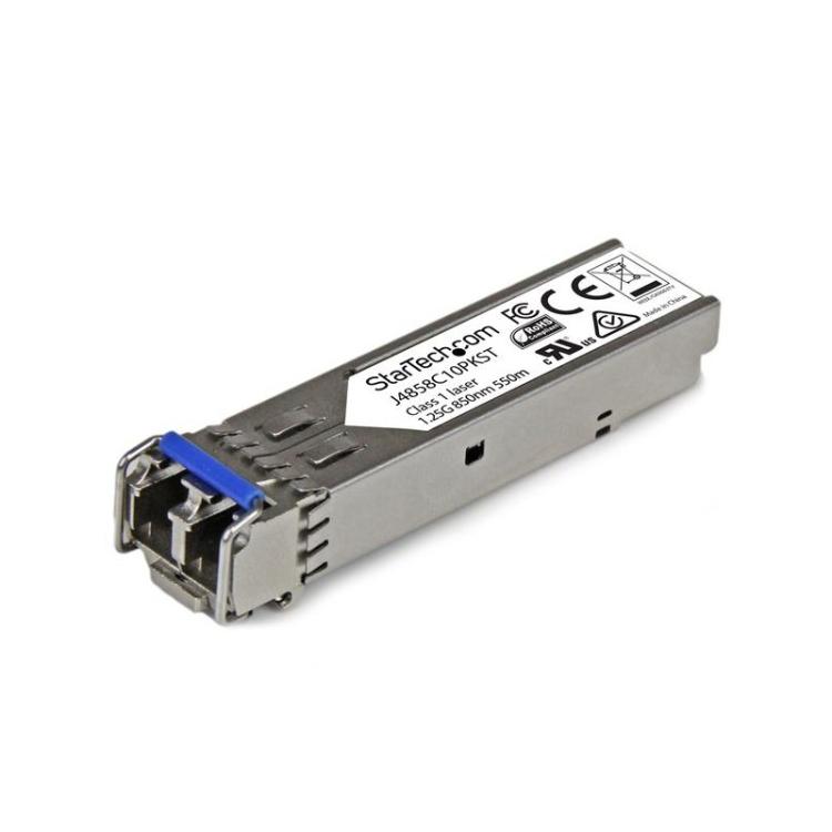 StarTech.com - Paquete de 10 Módulos SFP compatibles con HPE J4859C - 1000BASE-LX - Monomodo/Multimodo de 1 GbE - SFP Ethernet G