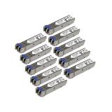 StarTech.com - Paquete de 10 Módulos SFP compatibles con HPE J4859C - 1000BASE-LX - Monomodo/Multimodo de 1 GbE - SFP Ethernet G