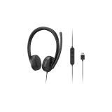 Lenovo - 4XD1P83425 auricular y casco Auriculares Alámbrico Diadema Llamadas/Música USB tipo A Negro