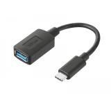 Trust - 20967 cable USB 0,09 m USB C USB A Negro